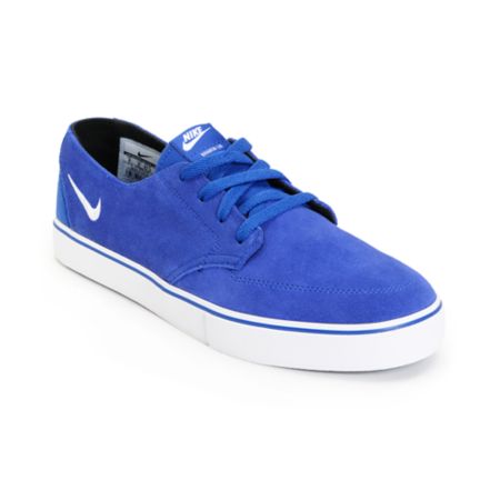 Nike Braata LR Drenched Blue & White Skate Shoe