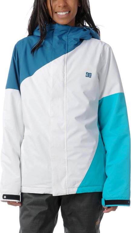 DC Girls Fuse 2013 Blue & White 5K Snowboard Jacket