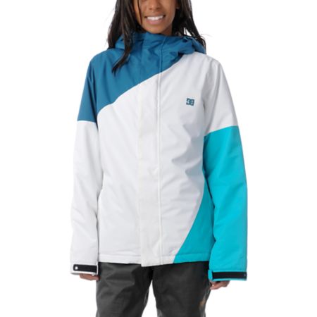 DC Girls Fuse 2013 Blue & White 5K Snowboard Jacket