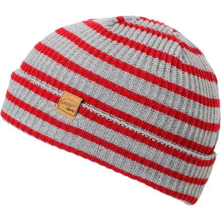 Empyre Clipper Grey & Red Beanie