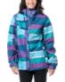 Volcom Girls Threat 5k Blue & Purple Stripe 2013 Snowboard Jacket