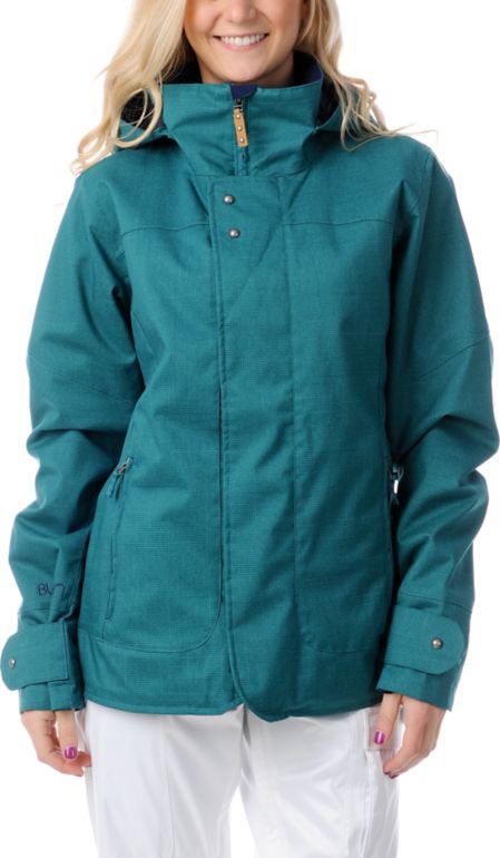 Burton Jet Set Spruce Green 10K Girls Snowboard Jacket
