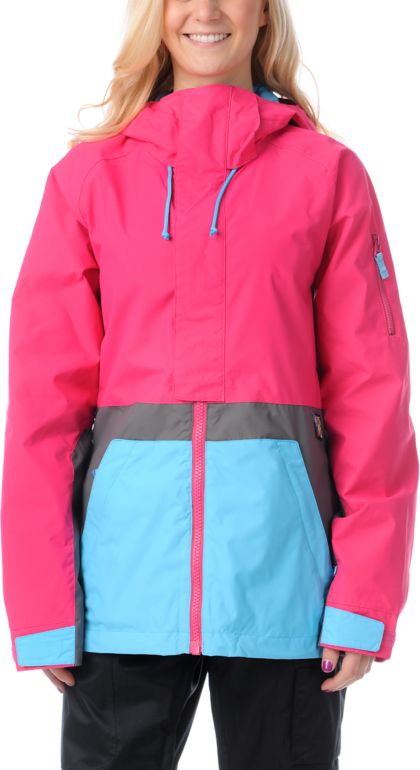 Burton Tula Hot Streak Pink 2013 10K Girls Snowboard Jacket
