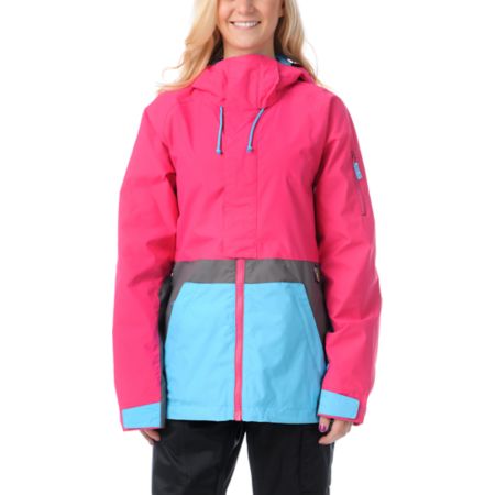 Burton Tula Hot Streak Pink 2013 10K Girls Snowboard Jacket