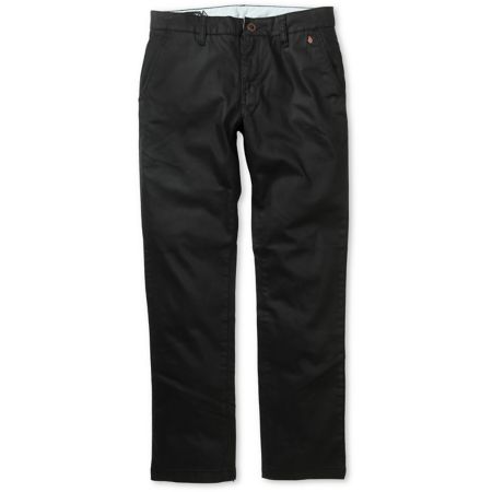 Volcom Vapato Slim Fit Black Chino Pants