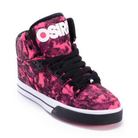 Osiris Girls NYC 83 Vulc Black, Pink & White Shoe