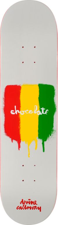 Chocolate Devine Chunktone Rasta 8.0" Skateboard Deck