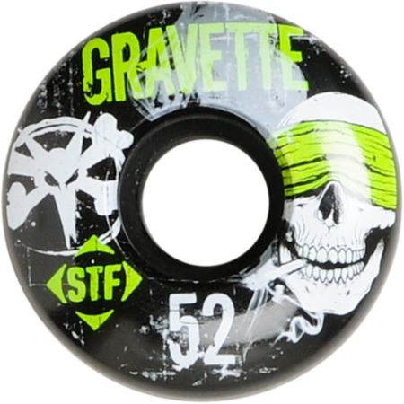 Bones Gravette Hostage 52mm STF Skateboard Wheels