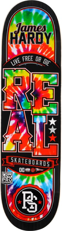 Real Hardy Low Pro Tyedye 8.5" Skateboard Deck