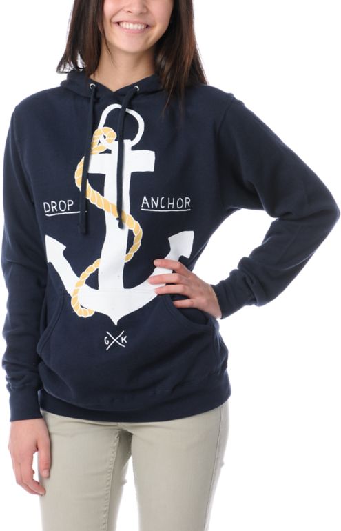Glamour Kills Drop & Anchor Navy Pullover Hoodie