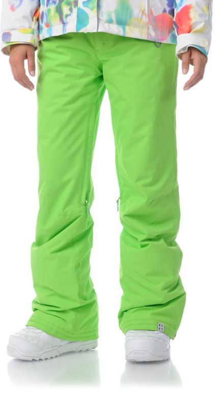 Roxy Evolution Wasabi Green 8K Girls Snowboard Pants