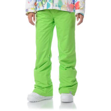 Roxy Evolution Wasabi Green 8K Girls Snowboard Pants