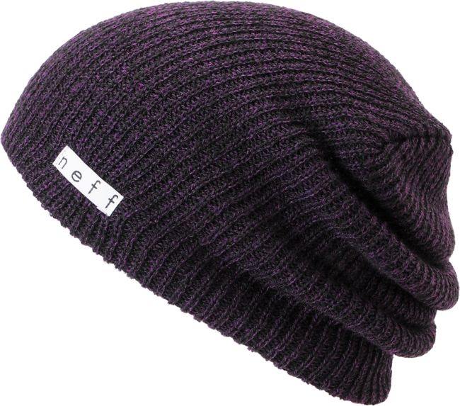 Neff Daily Black & Purple Heather Beanie