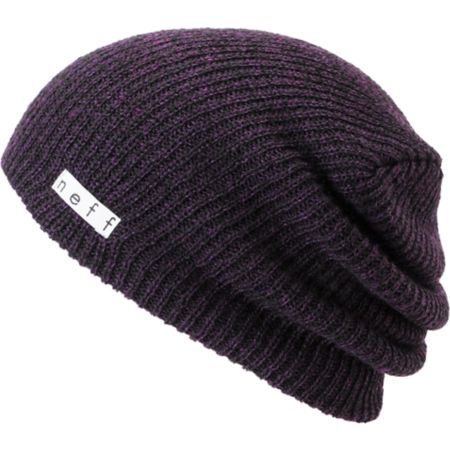 Neff Daily Black & Purple Heather Beanie