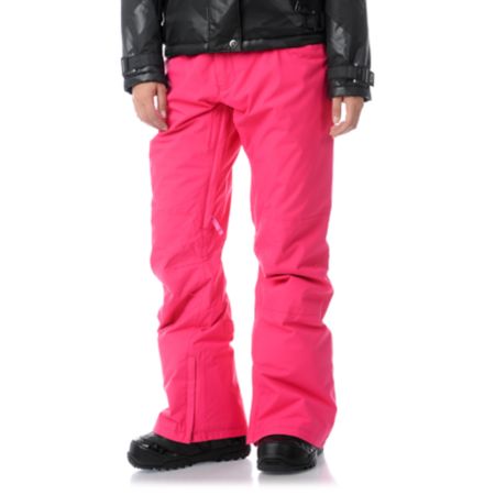 Burton Society 2013 Hot Pink 10K Girls Snowboard Pants