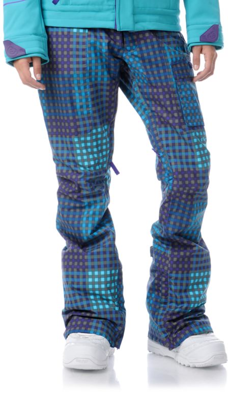 Burton Indulgence Cheeky Plaid 2013 10K Girls Snowboard Pants