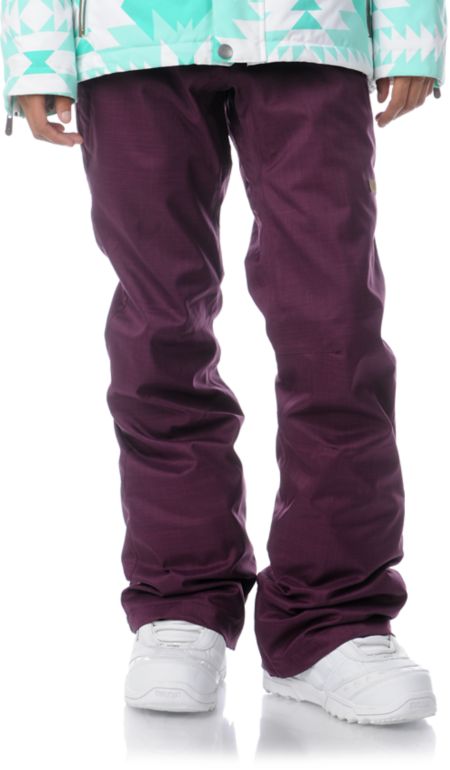 DC Girls Contour Slim 2013 5K Dark Purple Snowboard Pants