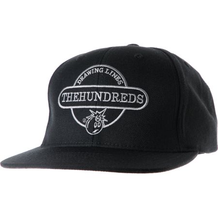 The Hundreds Town Black Snapback Hat