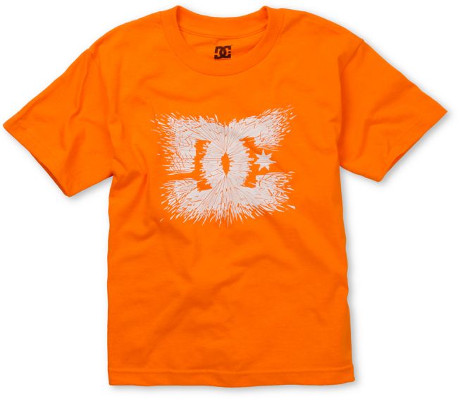 DC Boys Splosion Orange Tee Shirt
