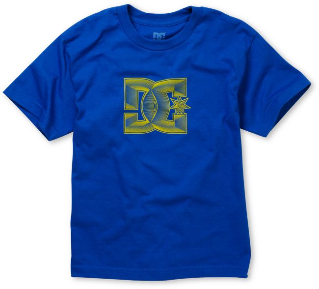 DC Boys Vector Down Blue Tee Shirt
