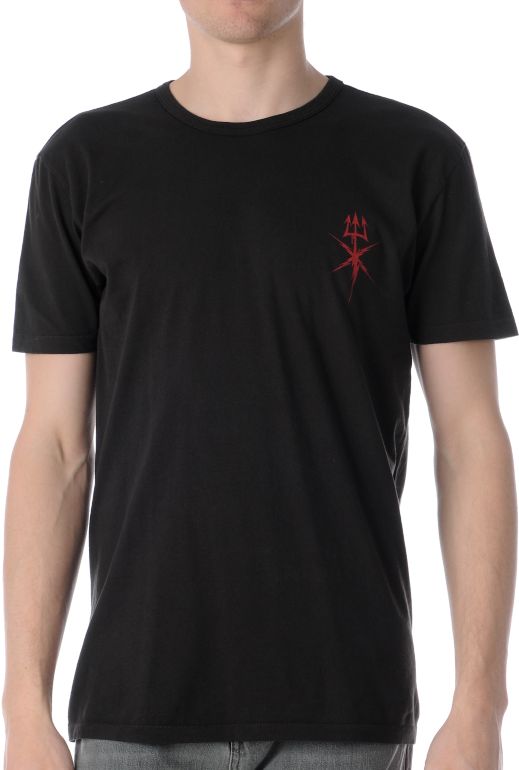 Loser Machine Overspray Vintage-Feel Black Tee Shirt
