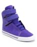 Supra Womens Society Purple Cheetah Print High Top Shoe