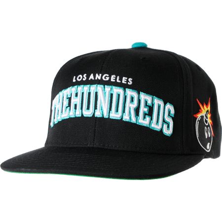 The Hundreds Player Black & Teal Snapback Hat