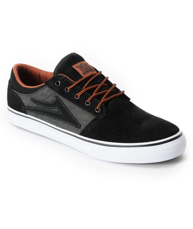 Lakai Brea Black & Grey Suede Skate Shoe