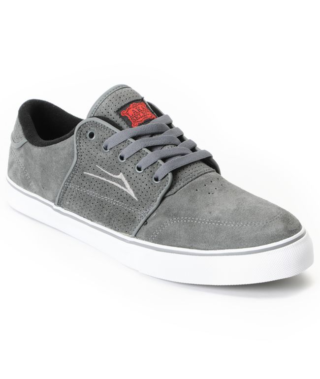 Lakai Carlo Charcoal Grey Suede Skate Shoe
