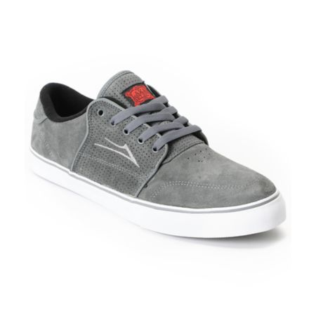Lakai Carlo Charcoal Grey Suede Skate Shoe