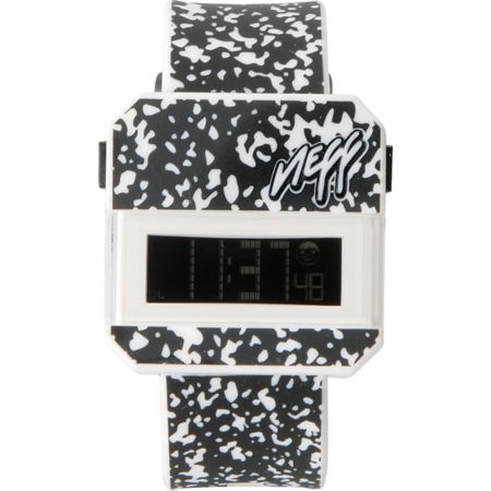 Neff Digi Black & White Speckle Digital Watch