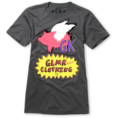 Glamour Kills Cornholio Grey Tee Shirt
