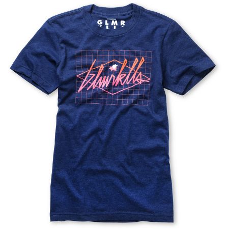 Glamour Kills Glamtron Logo Navy Blue Tee Shirt