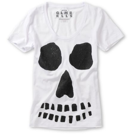 Glamour Kills Ghoulish Intentions White Tee Shirt