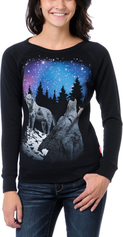 Glamour Kills Take To The Night Black Crew Neck Sweatshirt
