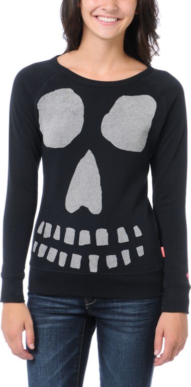 Glamour Kills Ghoulish Black Crew Neck Sweatshirt