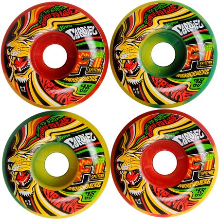 Spitfire Cardiel King Parkburner 53mm Rasta Skateboard Wheels