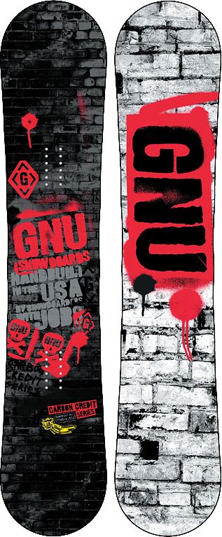 Gnu Carbon Credit BTX 156 Wide Snowboard 2013
