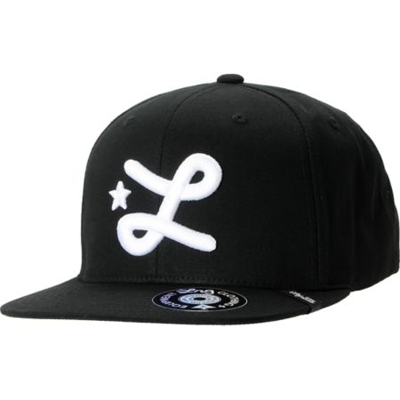 LRG CC Black Snapback Hat