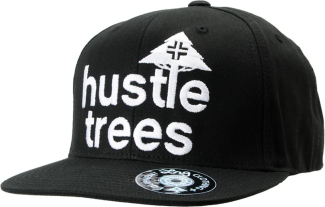 LRG CC Hustle Trees Black Snapback Hat