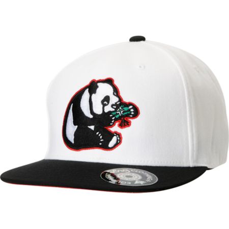 LRG Panda White Snapback Hat