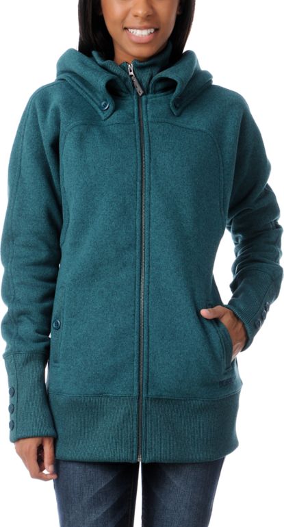 Burton Minx Spruce Green Tech Fleece Jacket