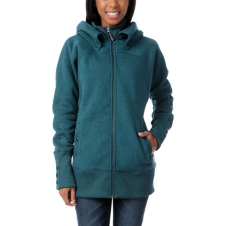 Burton Minx Spruce Green Tech Fleece Jacket