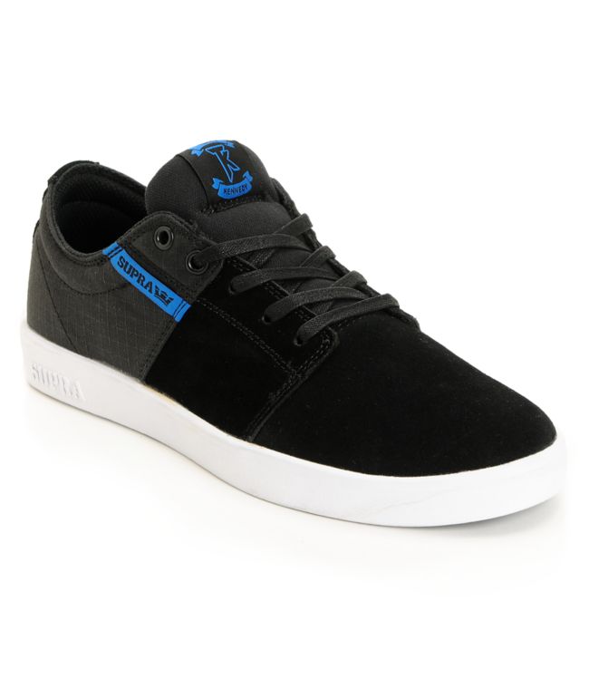 Supra Stacks Ripstop Black & Blue Shoe