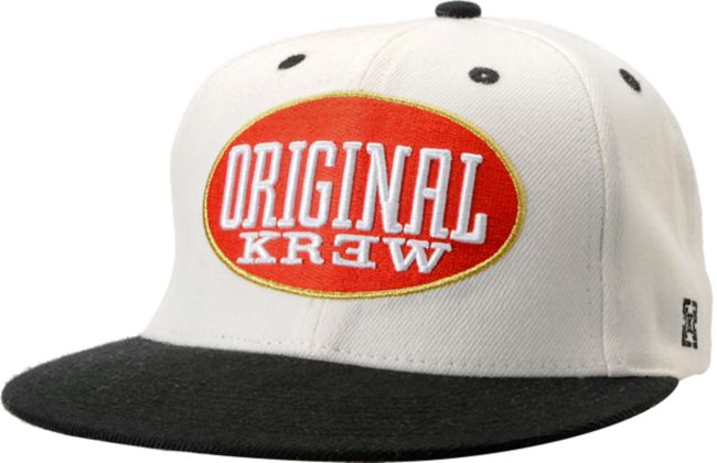 KR3W Blunt White Snapback Hat