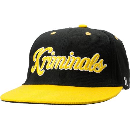 KR3W Kriminals Black & Yellow Snapback Hat