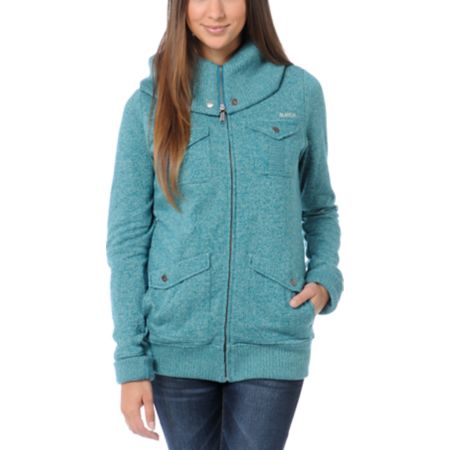 Burton Lovell Heather Spruce Green Snow Hoodie
