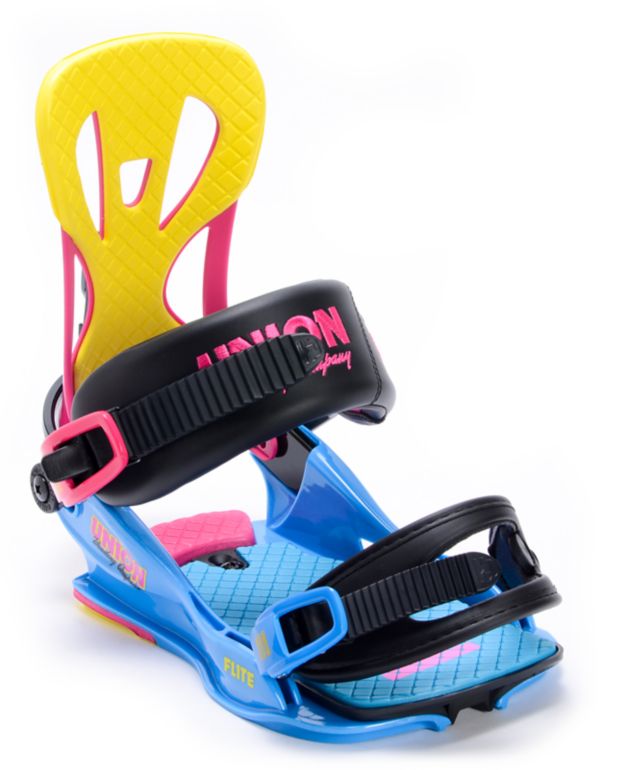 Union Flite Multi-Colored 2013 Snowboard Bindings