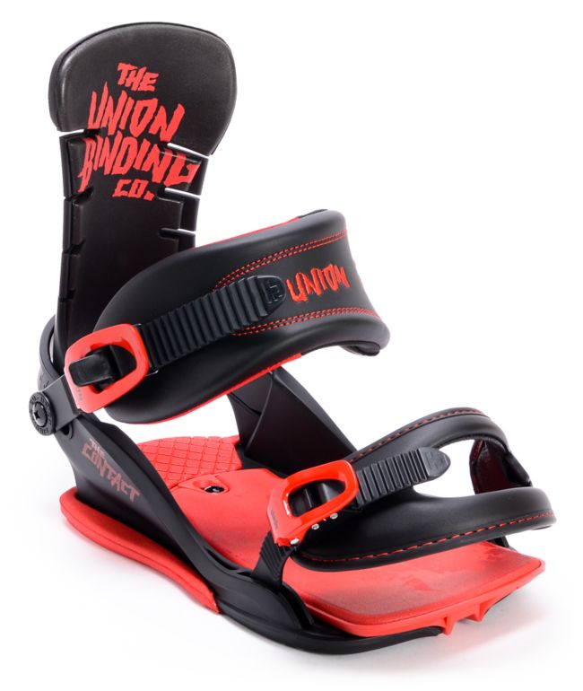 Union Contact Blood Splatter Red & Black 2013 Snowboard Bindings