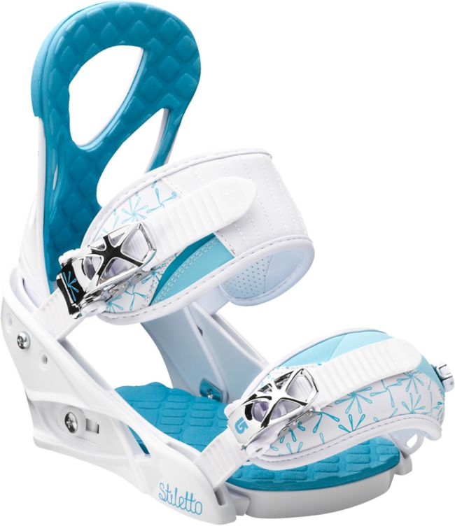 Burton Stiletto Girls White Snowboard Bindings 2013